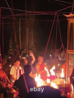 Magic Buddha UFO Coin Aj Mom Thai Amulet Attraction Charm Protect Great Mercy