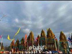 Magic Buddha UFO Coin Aj Mom Thai Amulet Attraction Charm Protect Great Mercy