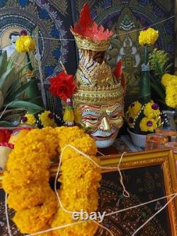 Magic Hand Written Yant Phra Buddha AJ Amon Thai Amulet Luck Wealth Protect A6