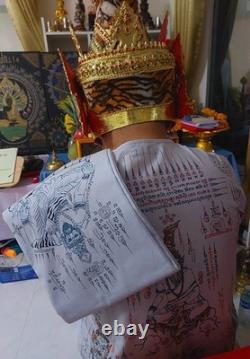 Magic Hand Written Yant Phra Buddha AJ Amon Thai Amulet Luck Wealth Protect A6