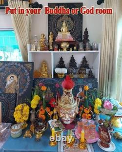 Magic Hand Written Yant Phra Buddha AJ Amon Thai Amulet Luck Wealth Protect A6