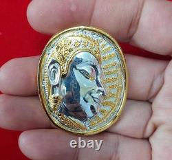 Magic Nimitwichimarn Buddha UFO AJ Mom Thai Amulet Bring Prestige Luck Wealth N9