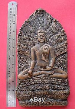 Magic! Phra Nark Prok 7 Naga Wat Palaung BE2006 Thai Buddha Wat Old Antique Rare