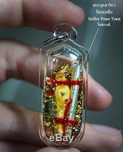 Magic Salika Phra Ajarn O Thai Buddha Amulet Attract Love Charming FREE NECKLACE