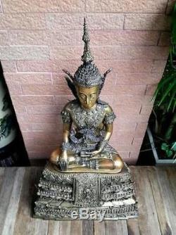 Magnificent Bronze Statues Buddha Phra Fang ix Thai Amulets B. E. 2545 Nice Wealth