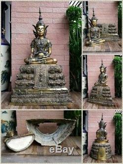 Magnificent Bronze Statues Buddha Phra Fang ix Thai Amulets B. E. 2545 Nice Wealth