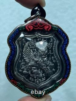 Medal Tiger King Wing Flying V. 2 Lp Chanai Thai Buddha Amulet Water Proof Case