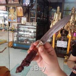 Meed Mor Knife Sward Thao Wesssuwan Giant LP JOY Thai Buddha Amulet Fortune Luck