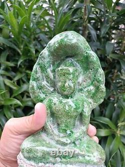 Naga Prok Buddha statue, Thai amulet made from clay #2