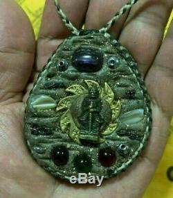 Naga Thai Amulet Talisman Takrut Devil Buddha Leklai Cluster Magic Money Pendant
