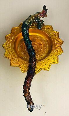 Naga wand SURIYAN RACHA 7 colors LEKLAI Thai buddha Amulet holy stone lp somporn