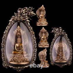Naka Covering Buddha Bronze Color Phra Wimuttisuk Tewanakarach Amulet Pendant