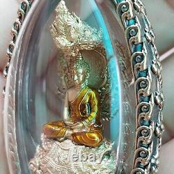 Naka Covering Buddha Bronze Color Phra Wimuttisuk Tewanakarach Thai Amulet