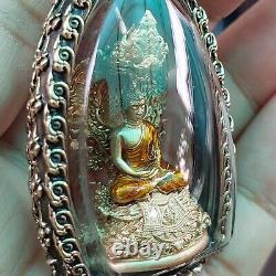 Naka Covering Buddha Bronze Color Phra Wimuttisuk Tewanakarach Thai Amulet