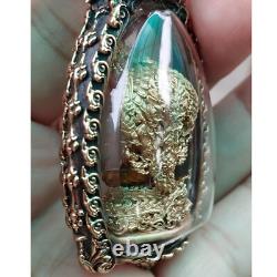 Naka Covering Buddha Bronze Color Phra Wimuttisuk Tewanakarach Thai Amulet