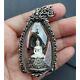 Naka Covering White Gold Buddha Phra Wimuttisuk Tewanakarach Thai Amulet Pendant