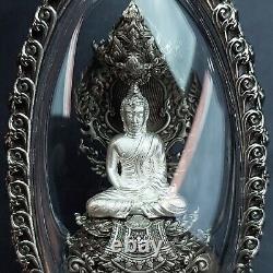 Naka Covering White Gold Buddha Phra Wimuttisuk Tewanakarach Thai Amulet Pendant