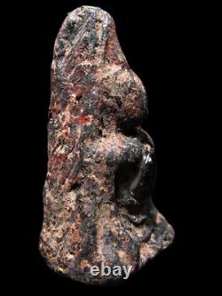 Nang Phaya Embedded Black Silky Iron-Hair Gem Kaeo Khon Lek Thai Buddha Pendant