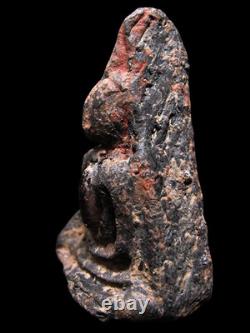 Nang Phaya Embedded Black Silky Iron-Hair Gem Kaeo Khon Lek Thai Buddha Pendant