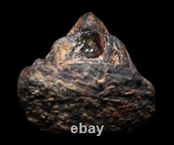 Nang Phaya Embedded Black Silky Iron-Hair Gem Kaeo Khon Lek Thai Buddha Pendant