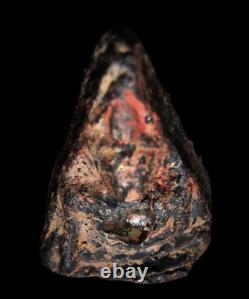 Nang Phaya Embedded Black Silky Iron-Hair Gem Kaeo Khon Lek Thai Buddha Pendant