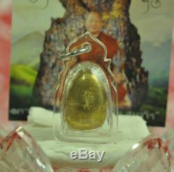 Natural Gold LEKLAI Thong pla lai became Phra Lp Tuad Thuad Thai Buddha Amulet S