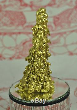 Natural Gold Thong Pra lai LEKLAI deity God Statue Thai Buddha AMULET Talisman