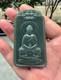 Natural Hetian Taqing Jade Vairocana Buddha Pendant Zodiac Monkey Tai Chi Amulet