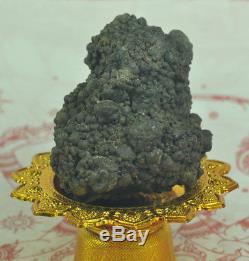 Natural Mineral Stone Leklai King Naga Khong river Thai Buddha genuine amulet