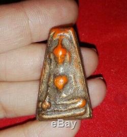 Necklace Buddha 5 Benjapakee Phra Somdej Magic Thai Amulet Charm Rare Real Old