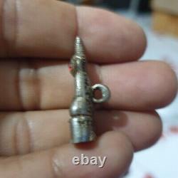 Ngang Ta Daeng (Red Eye), silver, LP Rit Wat Chonprathan Rajdamri Thai Amulet Old