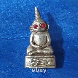 Ngang Ta Daeng (Red Eye), silver, LP Rit Wat Chonprathan Rajdamri Thai Amulet Old