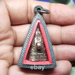 Ngang Ta Daeng (Red Eye), silver, LP Rit Wat Chonprathan Rajdamri Thai Amulet Old