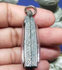 Ngang Ta Daeng (Red Eye), silver, LP Rit Wat Chonprathan Rajdamri Thai Amulet Old