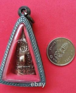 Ngang Ta Daeng (Red Eye), silver, LP Rit Wat Chonprathan Rajdamri Thai Amulet Old