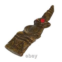 Ngung Khmer Red Eyes Talisman Asia Magic Love Charm Sex Lucky Old Buddha Amulet