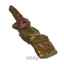 Ngung Khmer Red Eyes Talisman Asia Magic Love Charm Sex Lucky Old Buddha Amulet