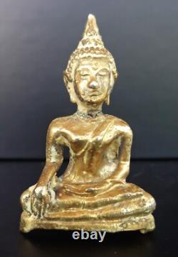 OLD THAI AMULET BUDDHA PHRA CHIANG SAEN (SING 3), The Meditating Buddha