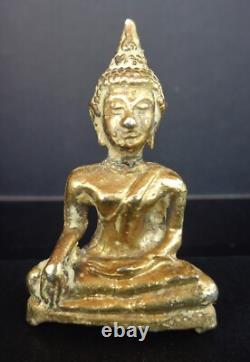 OLD THAI AMULET BUDDHA PHRA CHIANG SAEN (SING 3), The Meditating Buddha
