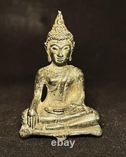 OLD THAI AMULET BUDDHA, PHRA CHIANG SAEN (Sing 3) Goodness and Success