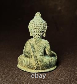 OLD THAI BUDDHA AMULET ANCIENT BUDDHA CHIANG SAEN (Singh Nueng) BRONZE