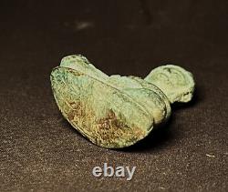 OLD THAI BUDDHA AMULET ANCIENT BUDDHA CHIANG SAEN (Singh Nueng) BRONZE