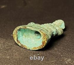 OLD THAI BUDDHA AMULET BRONZE, PHRA CHIANG SAEN (Sing 1)