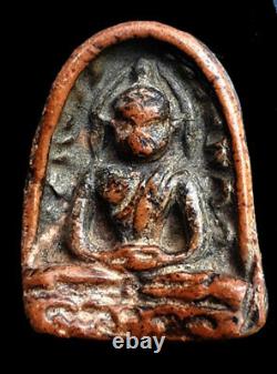Old Amulet Thai Magic Buddha Phra Sum Kor Kru Kamphaeng Phet Holy For Lucky