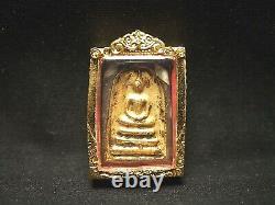 Old Benjapakee Set with Gold Plate Wat Prakaew Temple Thai Buddha Amulet