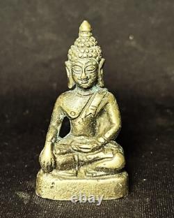 Old Buddha, Phra Ching Saen (sing 1) Thai Amulet Buddha Bronze