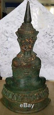 Old Phra Chai Bucha HUGE 12.6! Thai Amulet Ngang Victory Buddha Nang