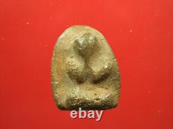Old Phra Pidta Kru Wat ku yang kamphaeng phet 100Yrs+. Thai buddha amulet&Card#3