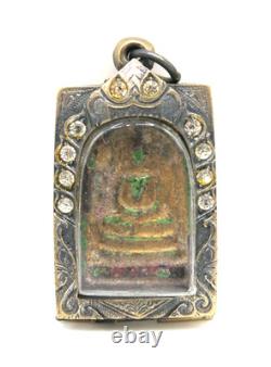 Old Phra Somdej Thai Buddha Amulet Lp Toh Wat Rakang PIM Yai Pendant Green