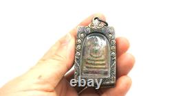 Old Phra Somdej Thai Buddha Amulet Lp Toh Wat Rakang PIM Yai Pendant Green
